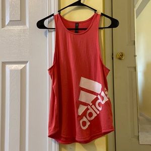 Pink adidas tank